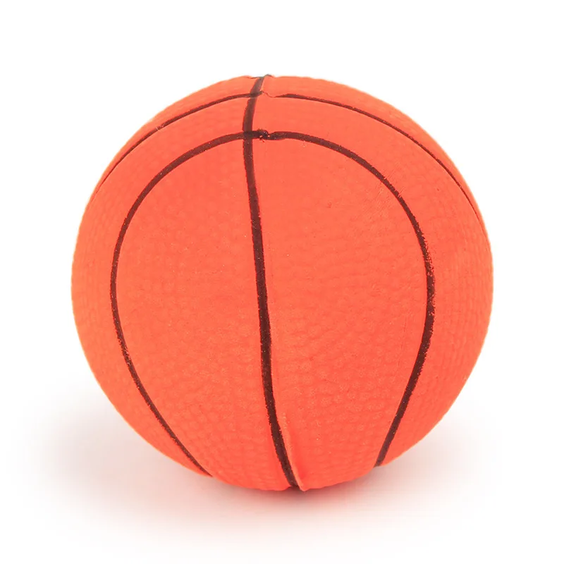 Leather scouring rubber solid dog toy fluorescent elastic pet toy ball 4.5CM small solid ball