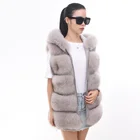 Fur Vest Fashion Fur Vest Real Fox Fur Vest For Women Wholesale Winter Fur Vest
