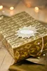 Gold Ikat Gift Wrap Designer Gift paper Tribal Arrows Ikat Trendy Gift Wrap