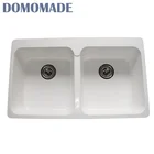 Various Design Vanity Top Double Bowl Wash Hand Basin Kitchen Lavabo Sinks
