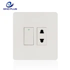 Electric 1+1 Wall Switch Socket Pakistan Design