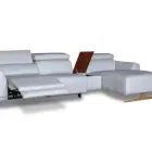 Furniture Leather Corner Recliner Wholesale Italian Furniture Modern Leather Recliner Corner Sofa