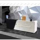 Hot Sales Salon Modern Office Reception With Back Wall Design, reception desk for hotel furniture
