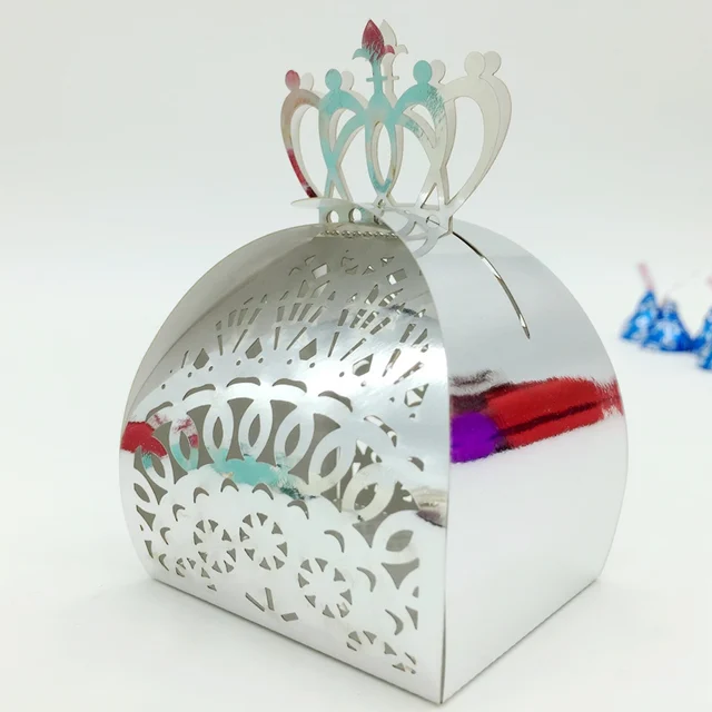 colorful lace wedding favors candy boxes for wedding door gift