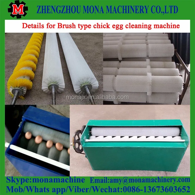 Brush Washing Egg Cleaner Machine Cleaning Dirty Eggs Machine Egg