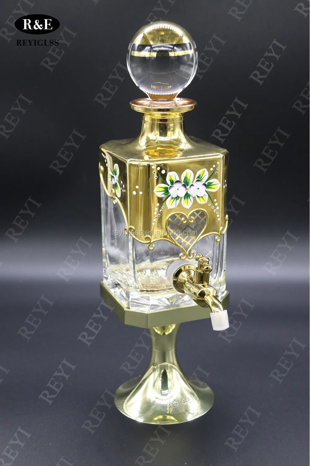 450ml hot sale glass display bottle dubai perfume oil retail