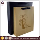 custom recycled brown kraft paper shopping bag for hair extensions packaging