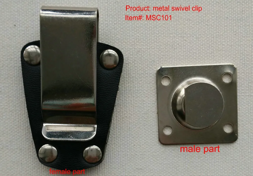 OEM Universal Spring D Stainless Steel Metal Swivel Belt Clip, View