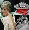 Wedding Bridal Tiara Crown Diana Crown Pageant Tiaras Wedding Bridal Pearl Princess Hair Jewelry Accessory