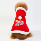 China Factory New Arrival Red Cape Pet Dog Christmas Dress Coat