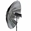 185cm Studio Photography Video studio photographic equipment black and silver reflector umbrella