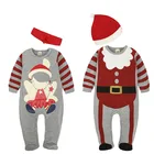 Newborn baby bodysuit family christmas pajamas baby christmas clothes