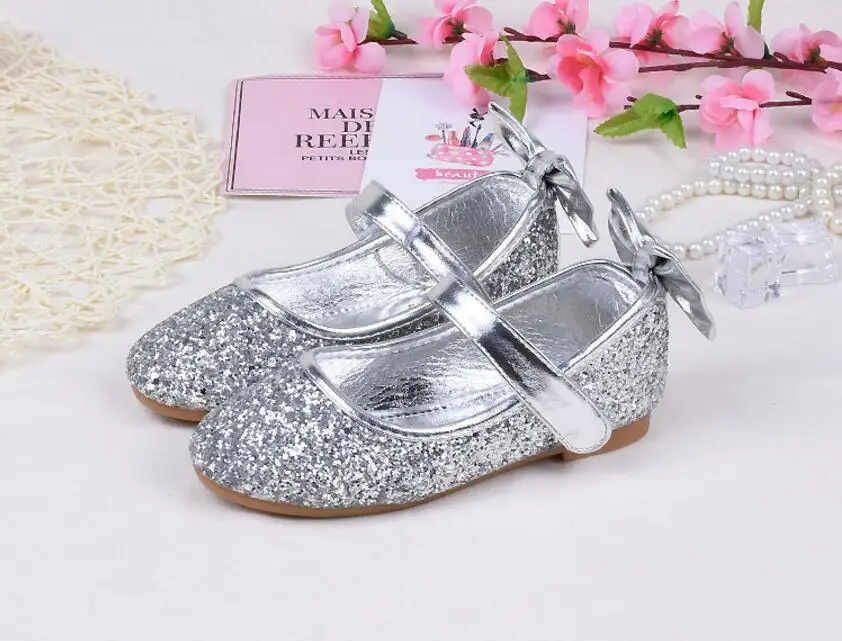 Girls Sequins leather sandals-27