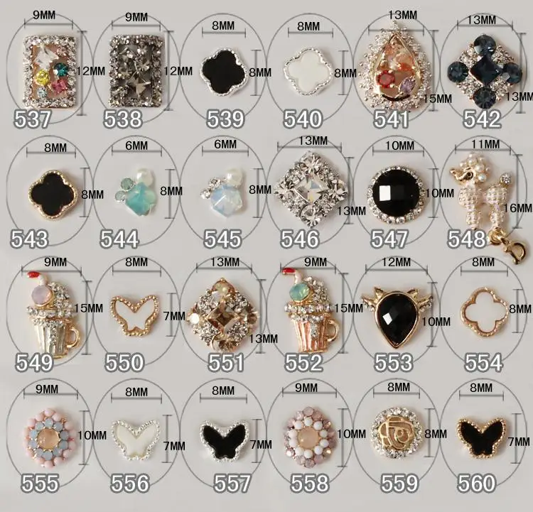 The fashion high quality 3d rubber nail art