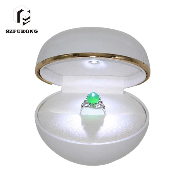luxury gift package custom jewelry led engagement ring box