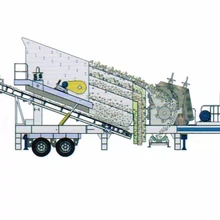 China supplier mobile crushing and screening plant machine