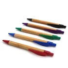 2018 new design recycle customized bamboo ball pen promotional ceo bamboo material pen for hotel