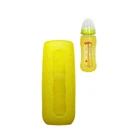 Food grade natural soft feel silicone baby milk feeding bottle sleeve