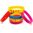 Promotional Silicone Wristband Custom Fashion Silicone Charm Bracelet