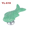Fish Shape Cabinet Ceramic Door Handles and Knobs for Furniture