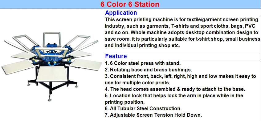 industrial 4 color clothing screen printing machine for clothe business