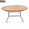 Square Folding Outdoor Wood Table With 4 Legs