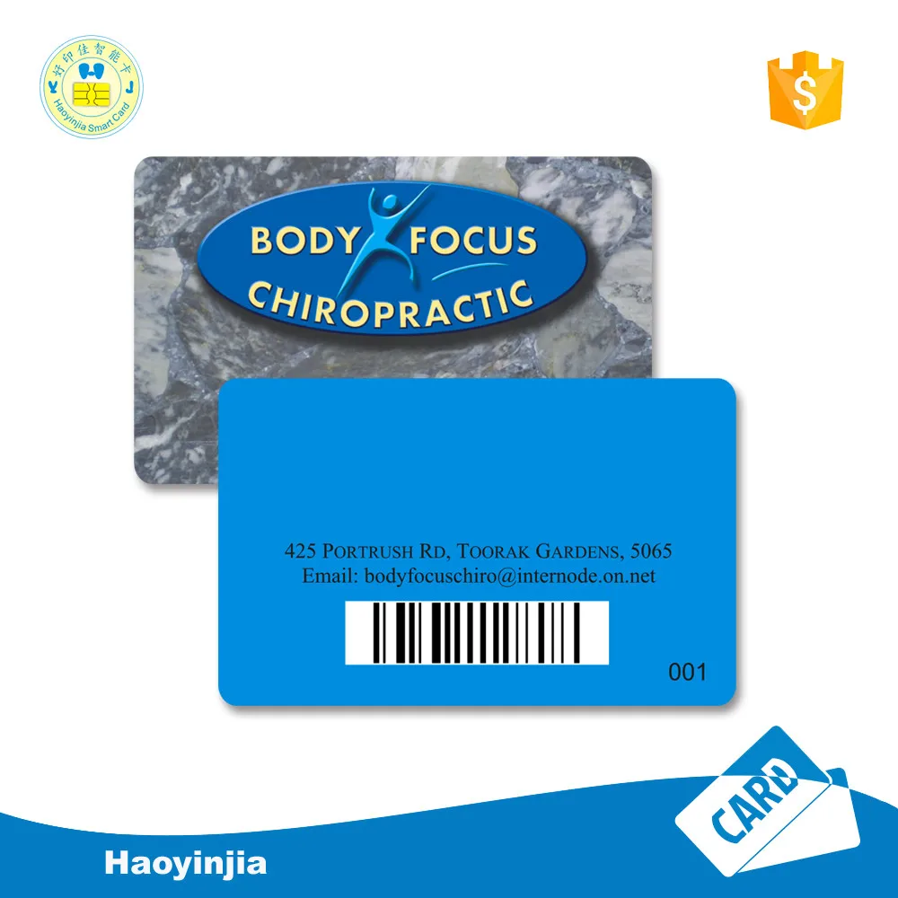 custom made cr80 pvc plastic loyalty card barcode membership