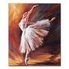 Hotel wall art decoration impressionist style nude woman body painting of ballet dancer