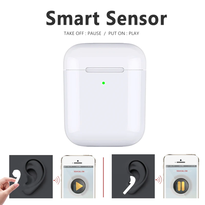 Mini tws in-ear headphone i500 tws true wireless bt5.0 earbuds earphone with charging box - ANKUX.COM