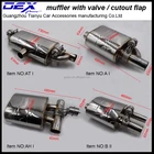 racing exhaust system performance electronic vacuum valved muffler pipe