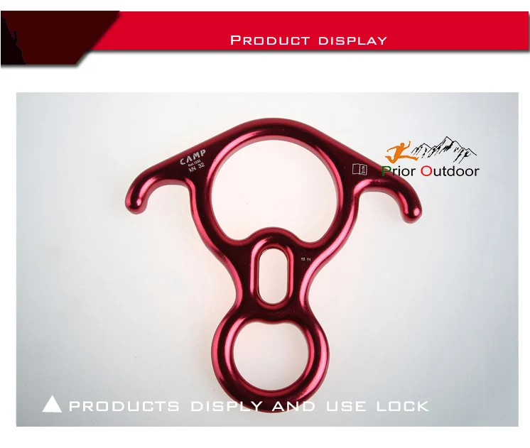 Drop Device Climbing Products EAR Figure Eight fall arrester 32KN Climbing Figure 8 Descender