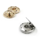 Alloy Button Button Buttons Snap Alloy Metal Round Shape Flat Back Sewing Snap Button