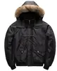 Custom Men detachable faux-fur cotton bomber Jackets wholesale