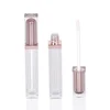 Luxury Transparent Square 8ML Silver Lipgloss Tube Custom Cosmetic Packaging Container Empty Lip Gloss Tubes