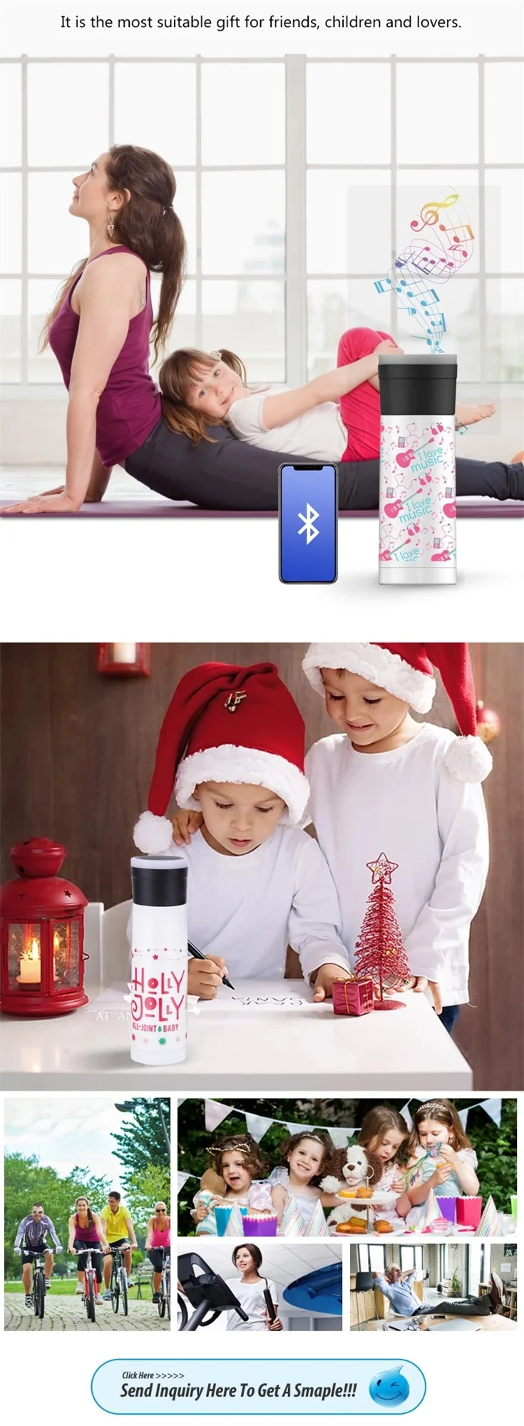 Read to Ship Products Smart Mini Bluetooth Speaker Wireless Portable Water Proof Tumbler Bluetooth Speaker - ANKUX.COM