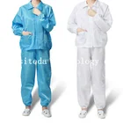 Factory Anti-Static Safety Dust-Proof Jacket Two Pockets With Knit Cuff