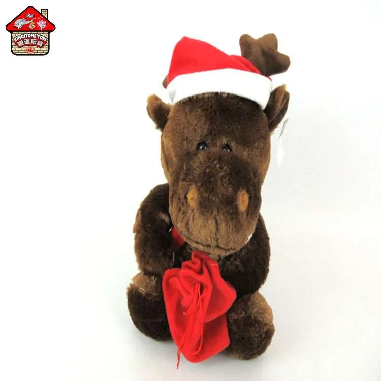 stuffed plush animals stuffed deer plush toy for christmas gift
