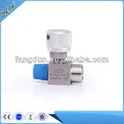 Stainless steel 1/8",1/4",1/2"NPT connection,barstock needle valve,integral bonnet