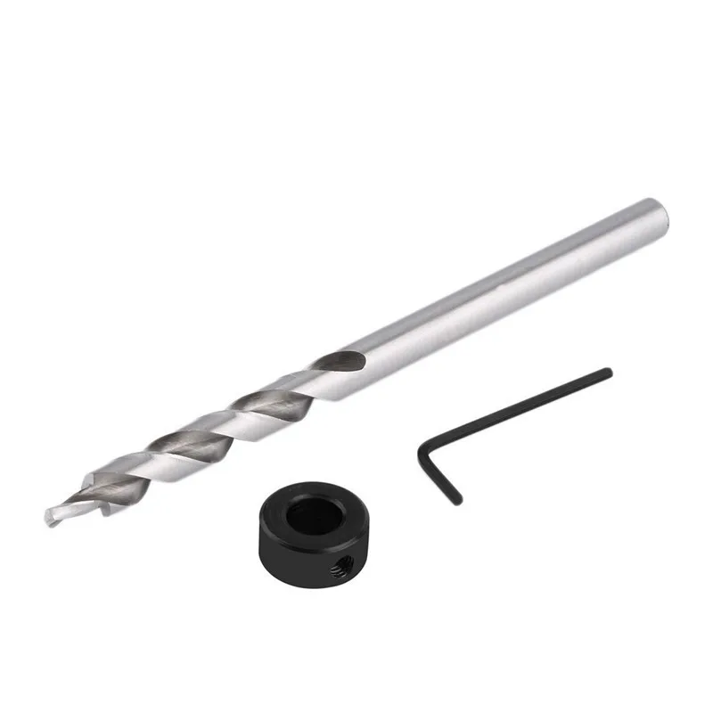 1pc 9.5mm Spiral Flute Pocket Hole Jig Pilot Straight Shank Stepped Drill Bit Drop Shipping Wholesale