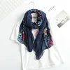 Wholesale floral fashion muslim hijab embroidered scarves