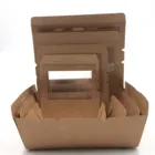 SENCAI cheaper custom size eco take away salad packaging kraft food box with window