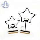 Rustic Wood Tray With Star Shaped Metal Candle Holders A Beautiful Decorative Table Tablescape