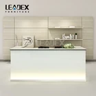 Modern Appearance Office Counter Design Glass Reception Desk