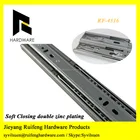 Heavy duty good finishing Soft Closing Drawer Slide telescopic channel
