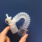 Disposable medical breathing circuit double swivel catheter mount smoothbore tube with gas sampling port