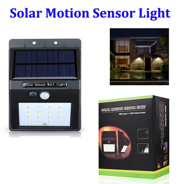 16 LED Solar Motion Sensor Light