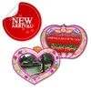 wholesale custom soft pvc double heart theme love photo frame