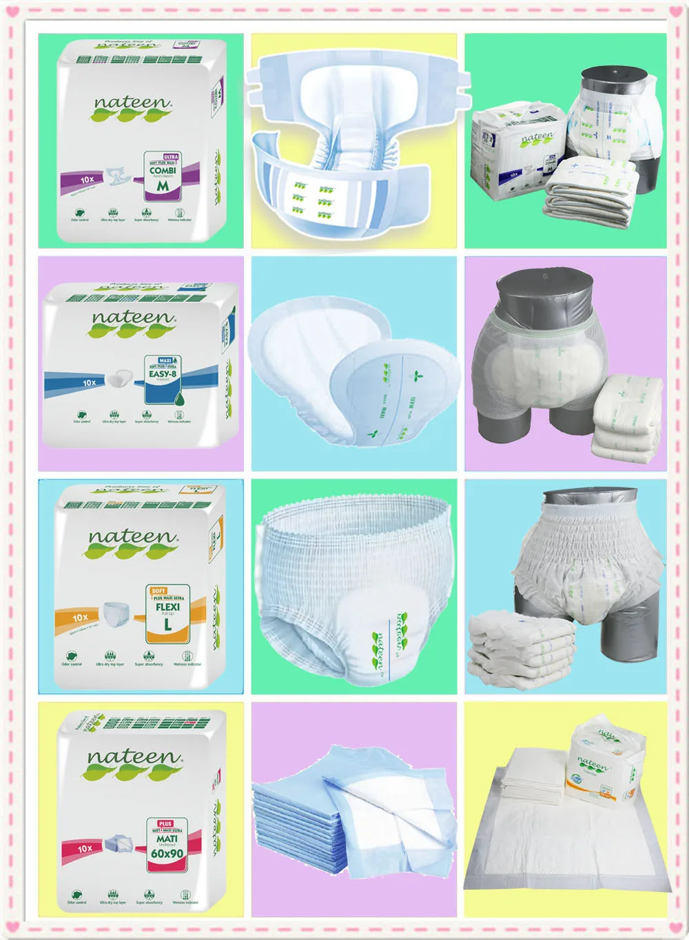 Nateen Adult Diaper Brands Disposable Buy Adult Diaper Brands,Nateen