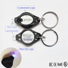 Wholesale Portable Mini UV Led Keychain Lights /Led Key Chains/Keyring/Flashlight Mini Light