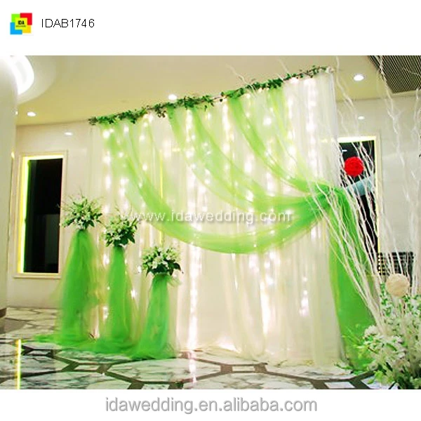 Fancy Cheap Wedding Stage Backdrop Decoration Indian Wedding